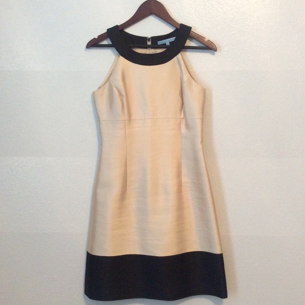 Antonio Melani back and cream dress